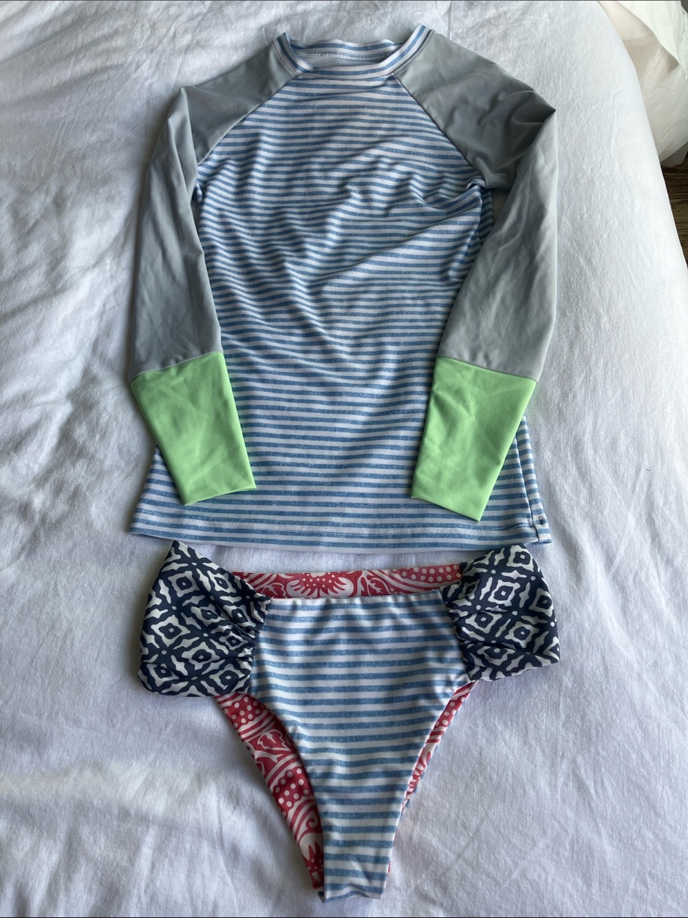 Seea rash guard and bikini bottom
